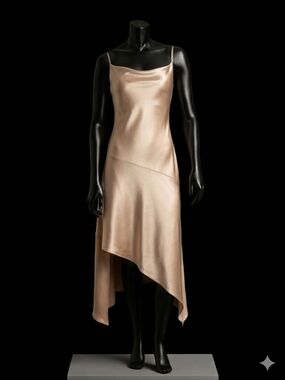 Alice And Olivia Harmony Asymetrical Midi Dress Size 10 NWT